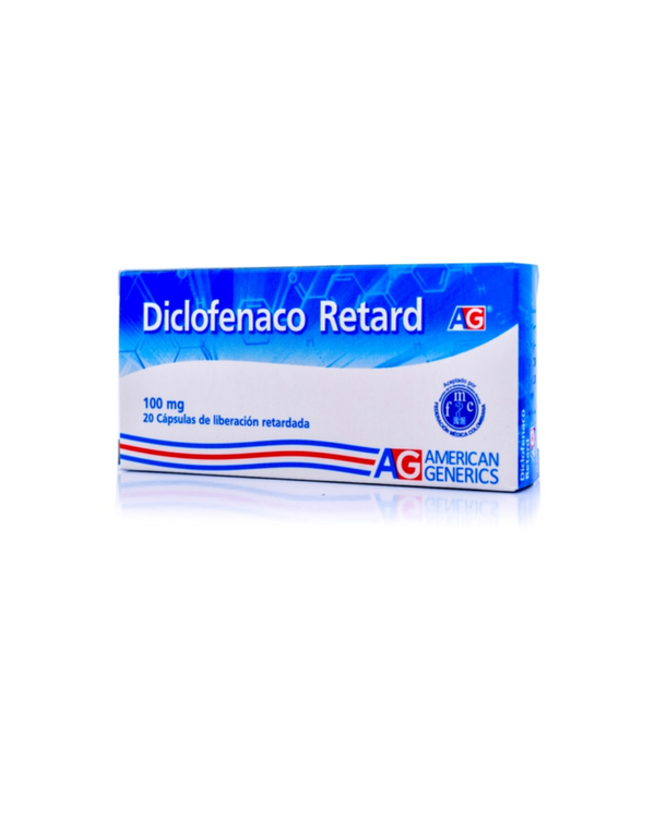 Diclofenaco retard 100 mg x 20 capsulas