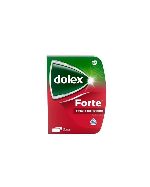 Dolex Forte Nf Tabletas Recubiertas Formula Mejorada (500+65)Mg Caja X 14