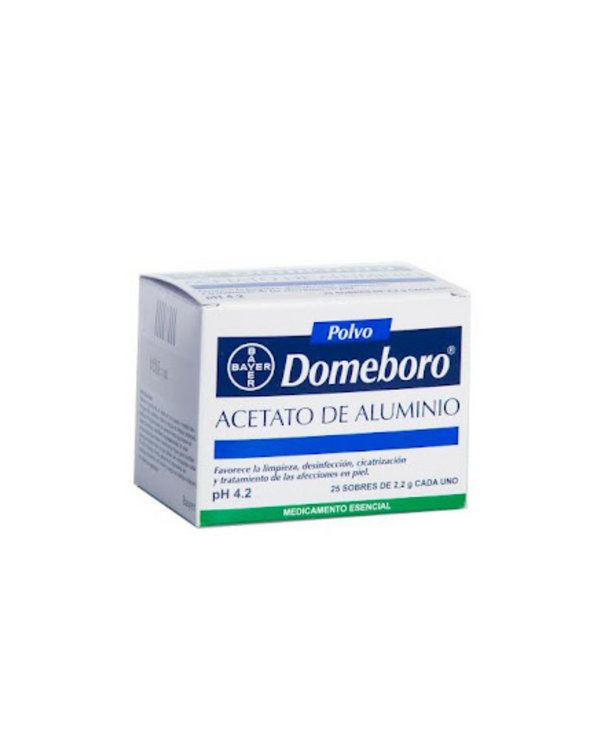 Domeboro Acetato De Aluminio Ph 4.2 Polvo Caja X 25 Sobres / Sobre 2500