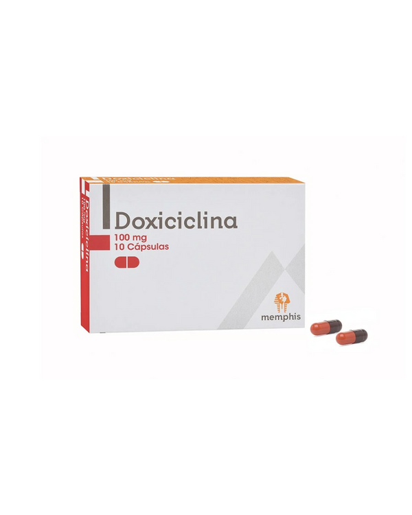 Doxiciclina 100 Mg Caja Con 10 Cápsulas