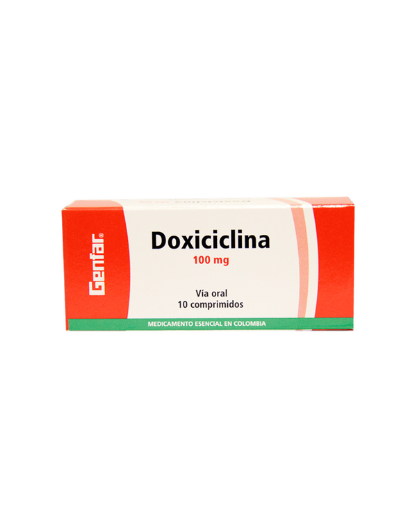 Doxiciclina Genfar 100Mg Caja X 10 Tabletas