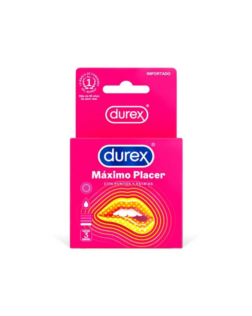 Durex máximo placer 3uni