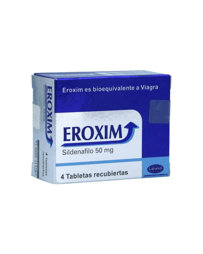 Eroxim 50Mg Caja X 4 Tabletas Recubiertas