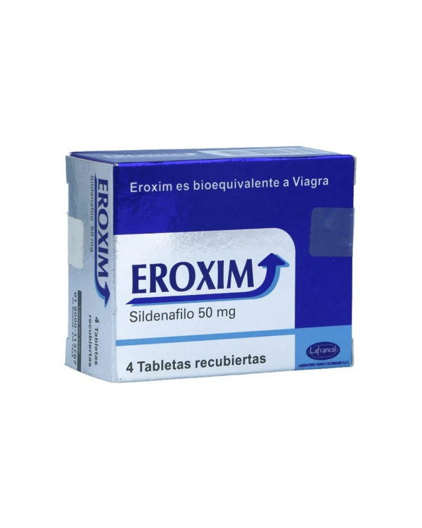 Eroxim 50Mg Caja X 4 Tabletas Recubiertas