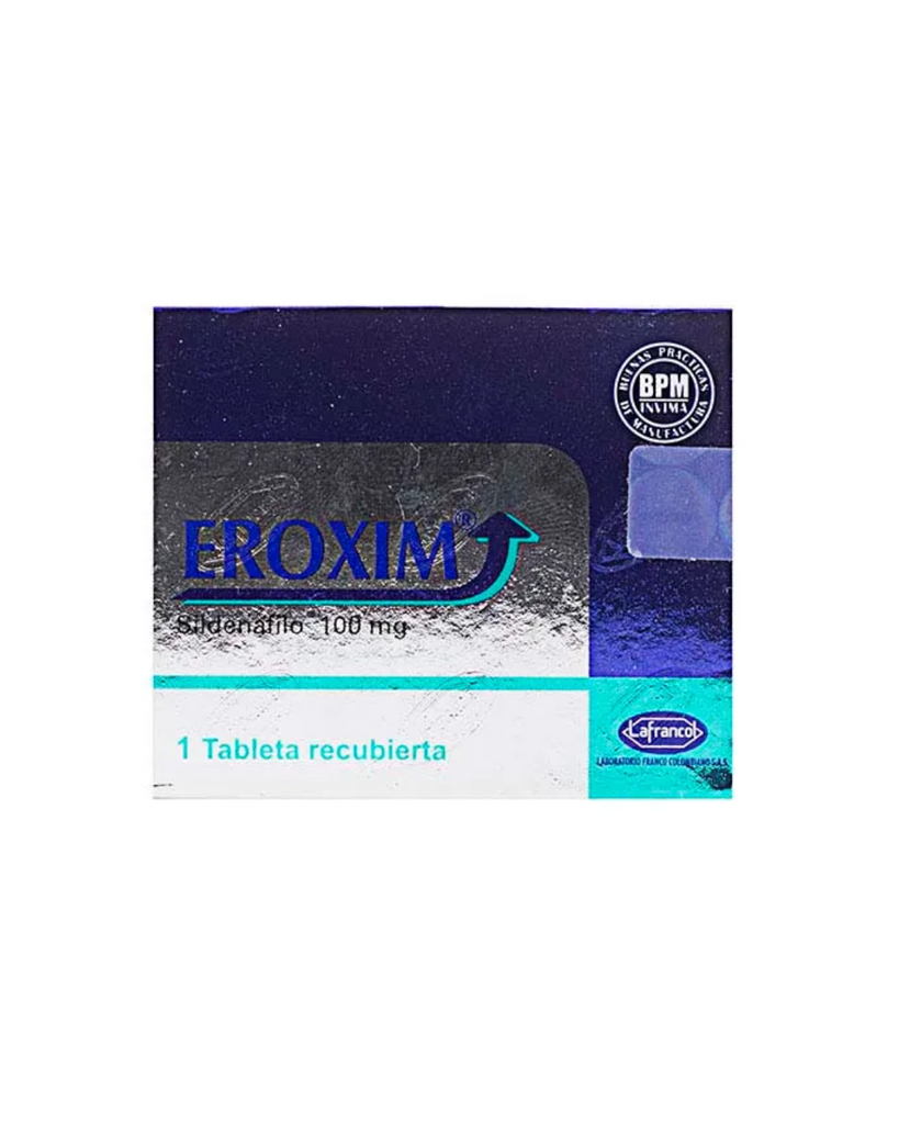 Eroxim Sildenafilo 100 Mg Lafrancol X1 Tableta