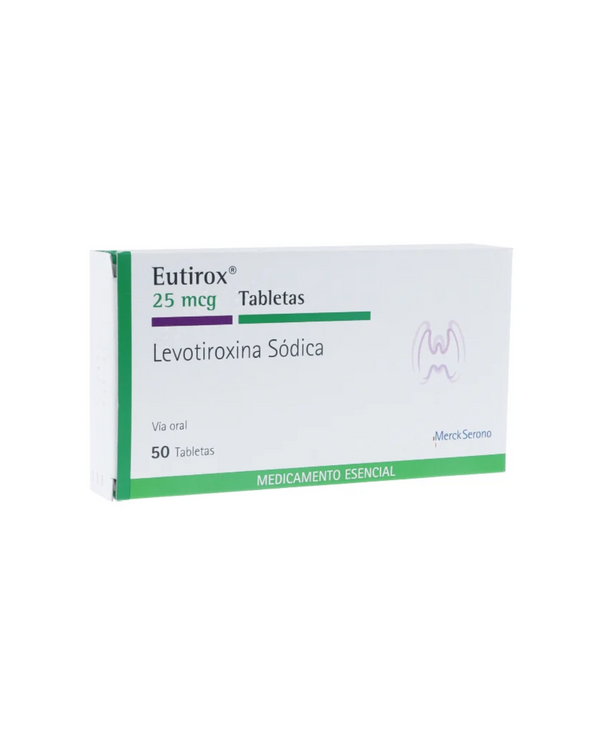 Eutirox 25Mcg Caja X 50 Tabletas