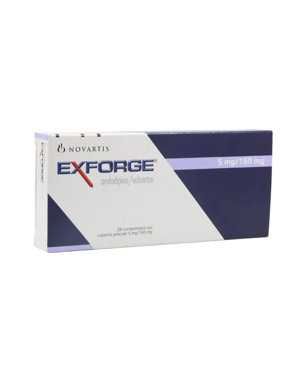 Exforge 5Mg+160Mg Caja X 28 Tabletas