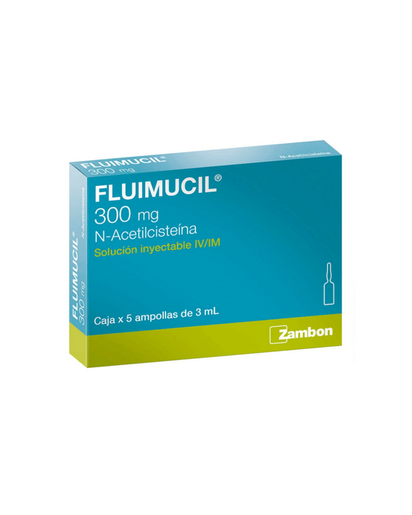 FLUIMUCIL AMPOLLAS 300 MG X 3ML