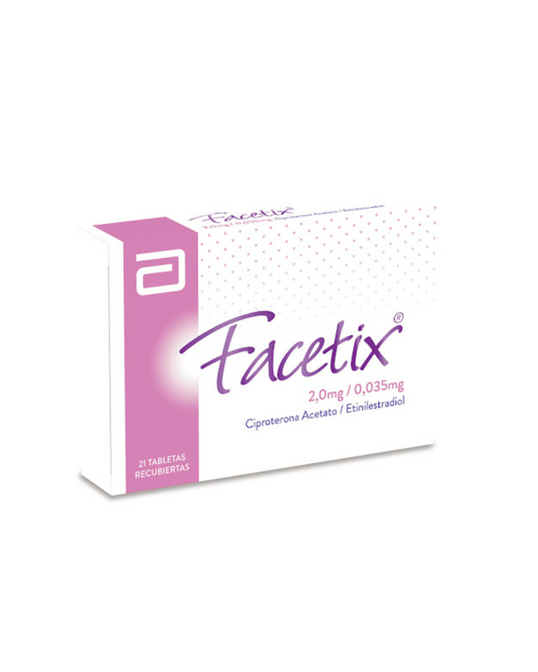 Facetix Ciproterona + Etinilestradiol 2.0mg/0.035mg Lafrancol Caja X 21 Tabletas Abbott
