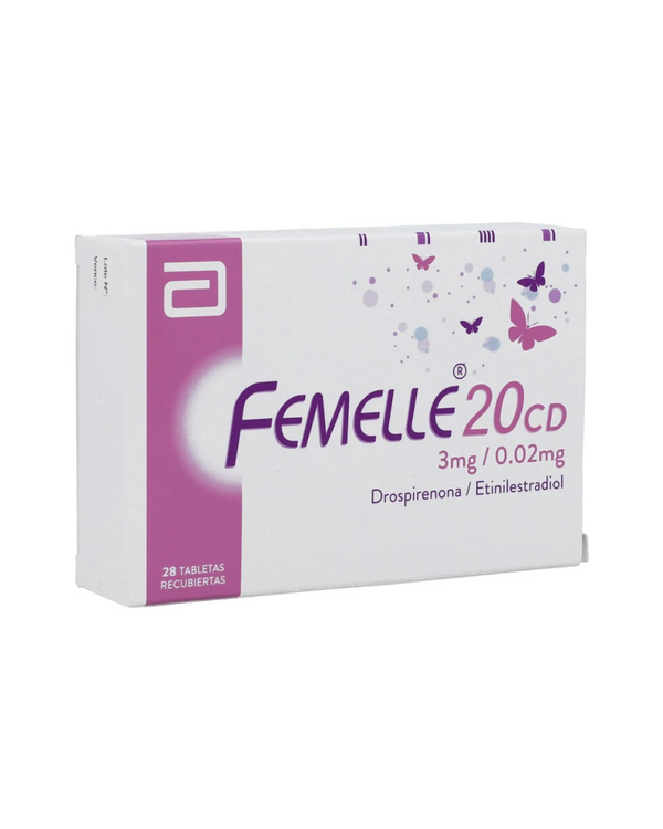 Femelle 20 Cd 3Mg+20Mcg Caja X 28 Tabletas
