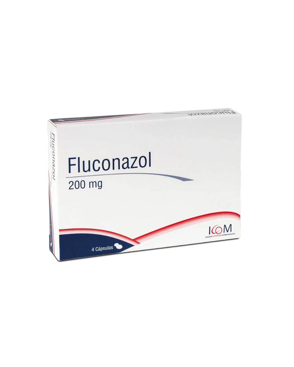 Fluconazol 200 Mg Icom Caja X 4 Cápsulas.