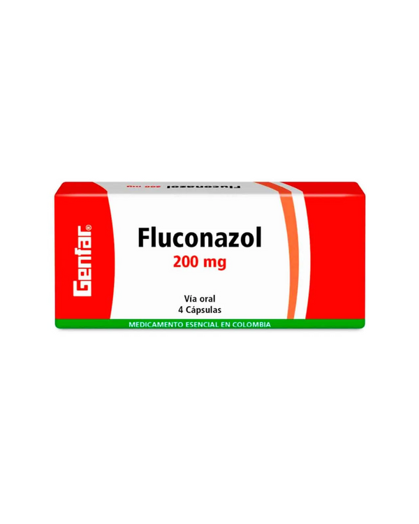 Fluconazol GENFAR 200 mg x4 cápsula