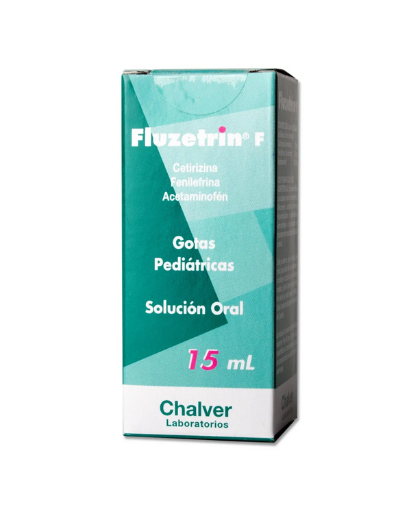 Fluzetrin F Acetaminofen/cetirizina/fenilefrina Gotas X 15 Ml