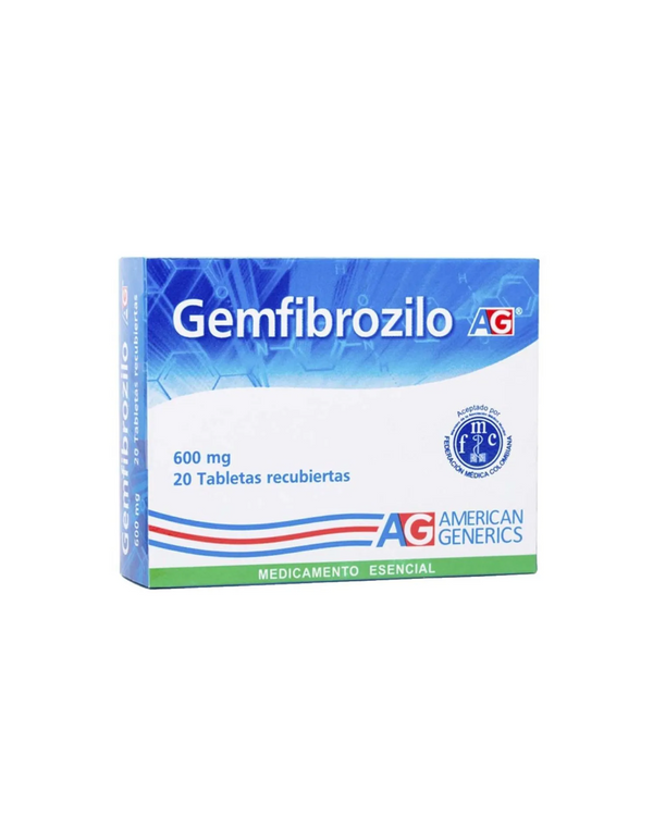 Gemfibrozilo 600Mg Ag X 20 Tabletas