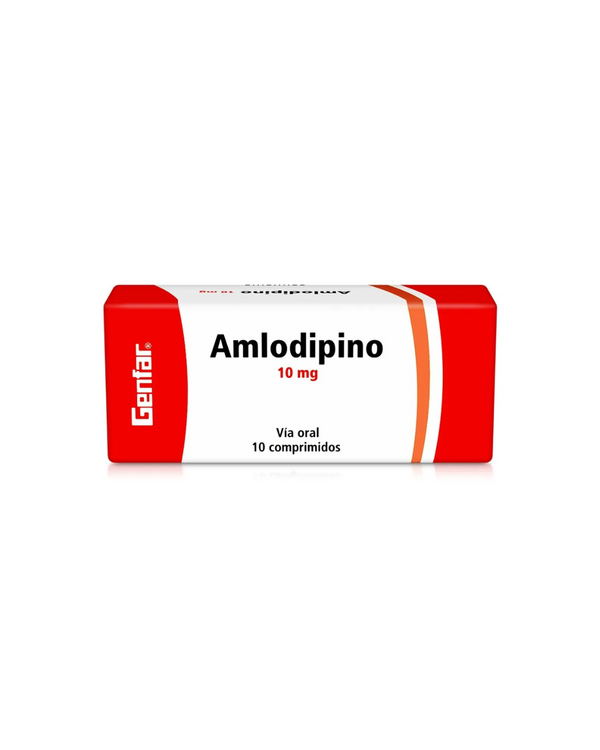 Genfar Amlodipino 10Mg Caja X 10 Comprimidos