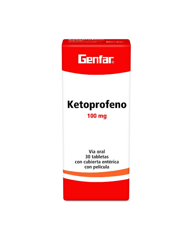 Genfar Ketoprofeno 100Mg Caja X 30 Tabletas Recubiertas