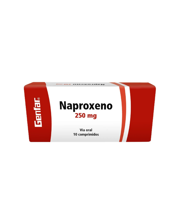 Genfar Naproxeno 250Mg Caja X 10 Comprimidos