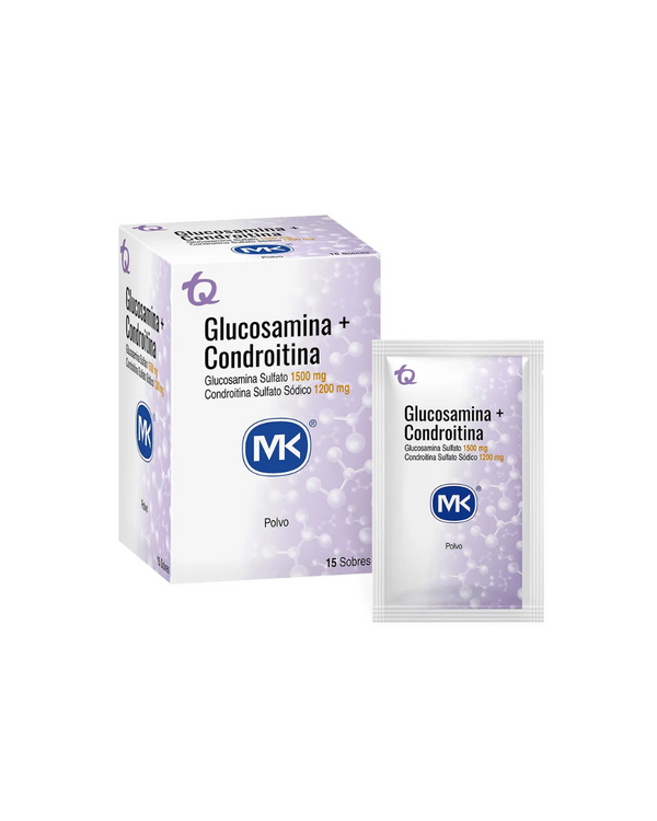 Glucosamina + condroitina m-k 1500/1200 mg x 15 sobres