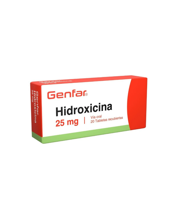 HIDROXICINA GENFAR TABLETAS 25 MG