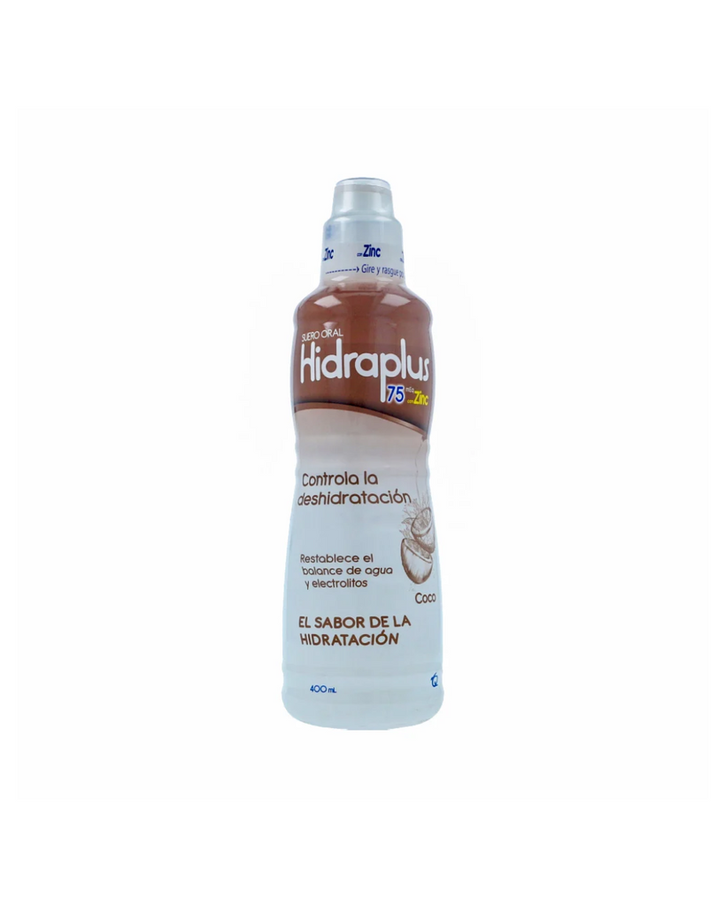 Hidraplus Con Zinc 75Meq Solución Oral Sabor a Coco Frasco X 400mL