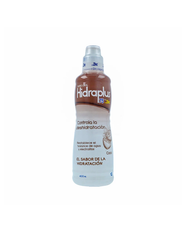 Hidraplus Con Zinc 75Meq Solución Oral Sabor a Coco Frasco X 400mL