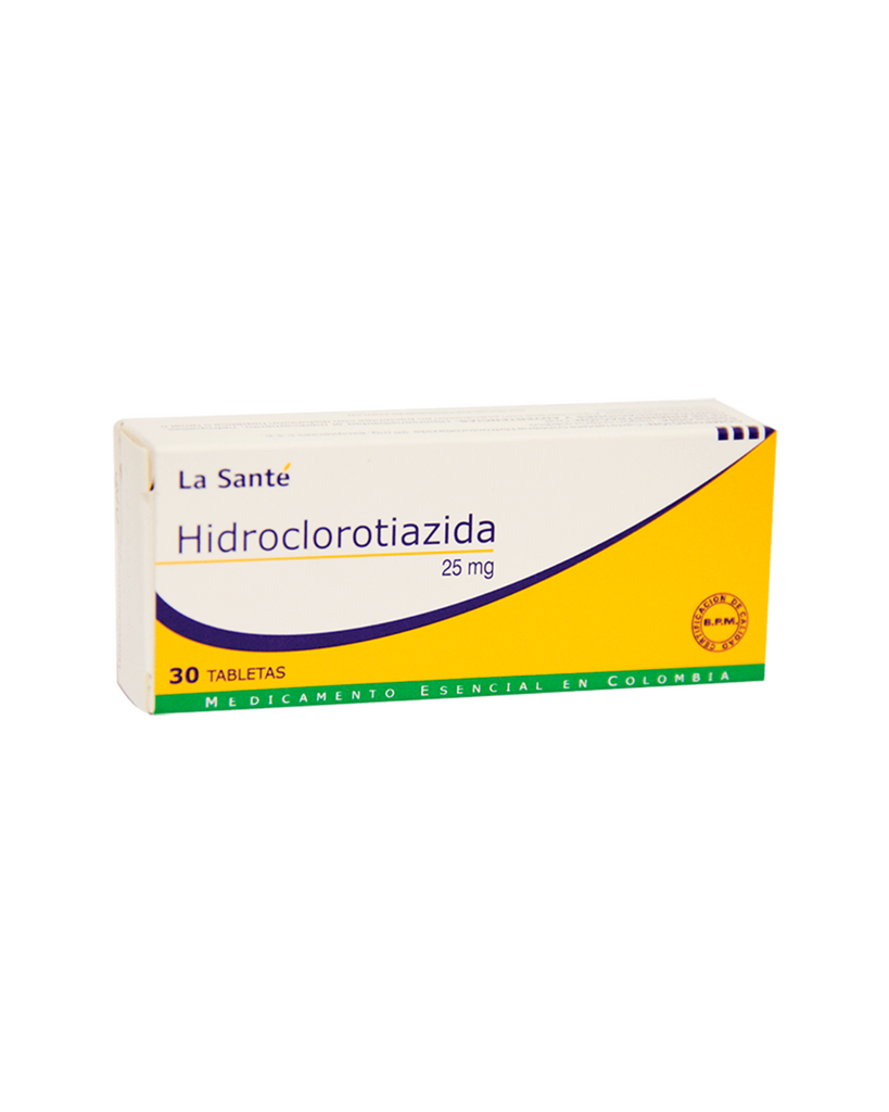 Hidroclorotiazida 25Mg X 30 Tabletas La Sante