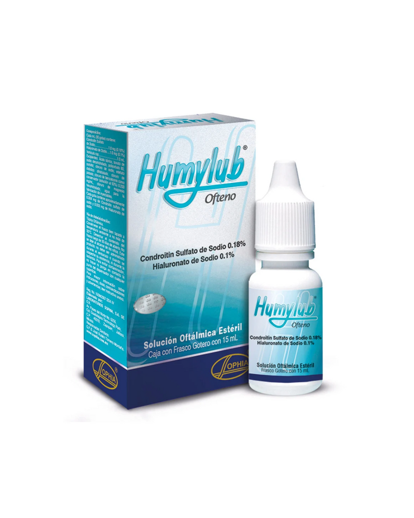 Humylub Ofteno (1.8Mg+1Mg)/mL Solución Oftalmica Frasco X 15 mL