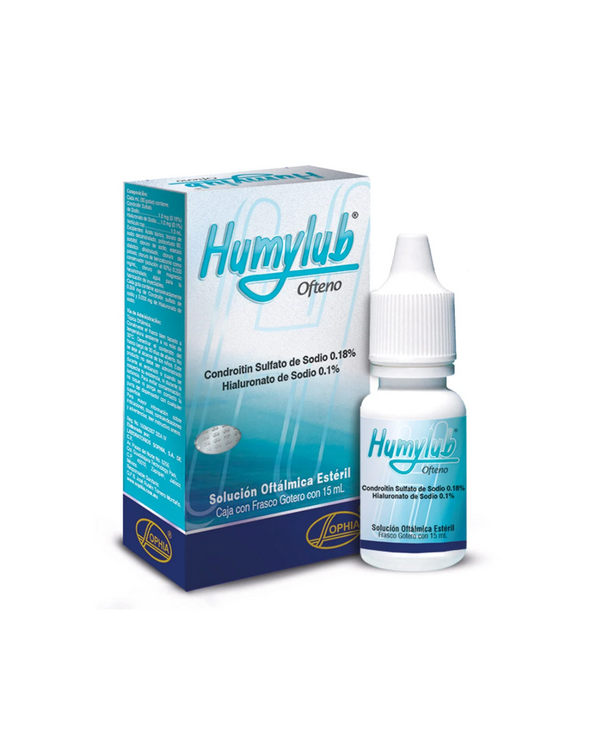 Humylub Ofteno (1.8Mg+1Mg)/mL Solución Oftalmica Frasco X 10 mL