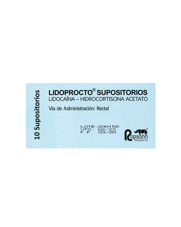 LIDOPROCTO SUPOSITORIOS
