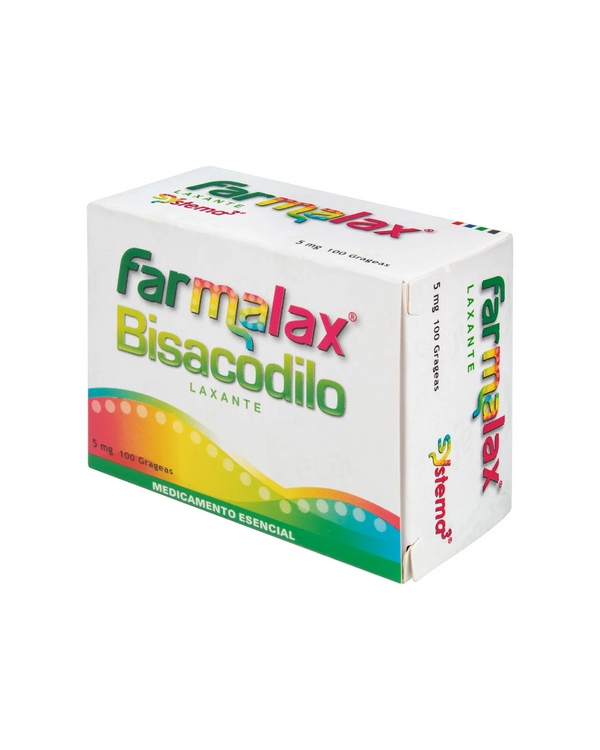 Laxante Farmalax Bisacodilo 5 Mg Systema 100 Cápsulas  Caja