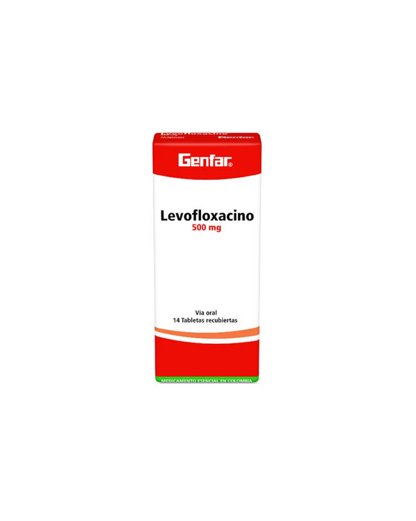Levofloxacino 500 Mg Caja Con 14 Tabletas Recubiertas