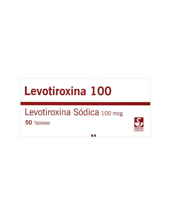 Levotiroxina 100 Mcg 50 Tabletas