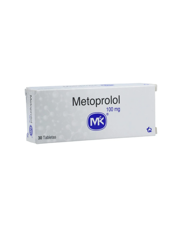 Metoprolol Mk 100Mg Caja X 30 Tabletas