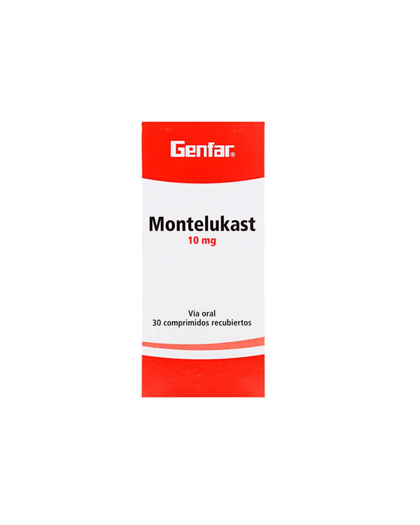 Montelukast 10 Mg Genfar X30 Tabletas
