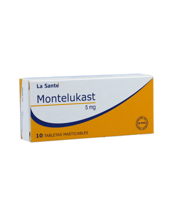 Montelukast Tabletas Masticables 5Mg Caja X 10