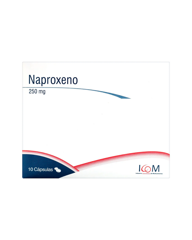 Naproxeno 250 Mg Icom Caja X 10 Cápsulas.
