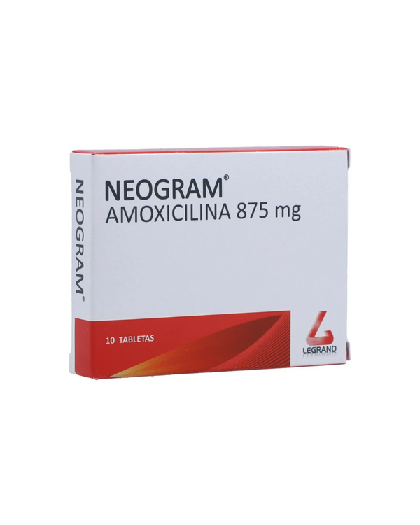 Neogram 875Mg Caja X 10 Tabletas