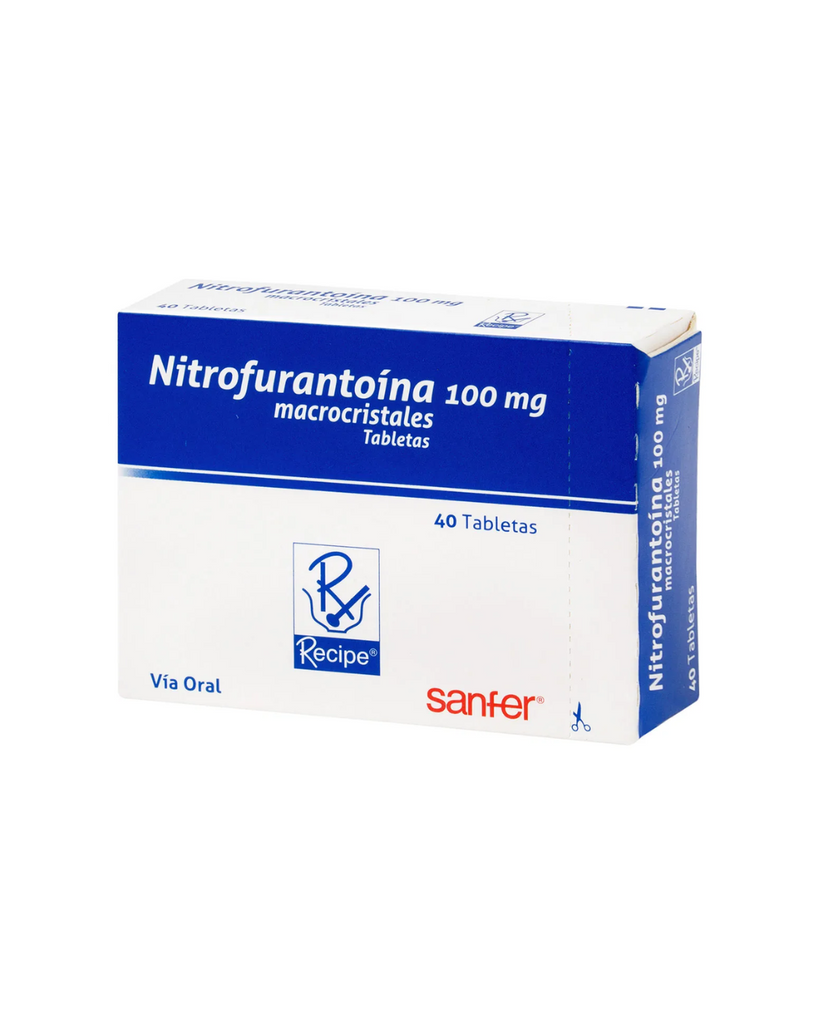 Nitrofurantoína 100 Mg Recipe Caja X 40 Tabletas.