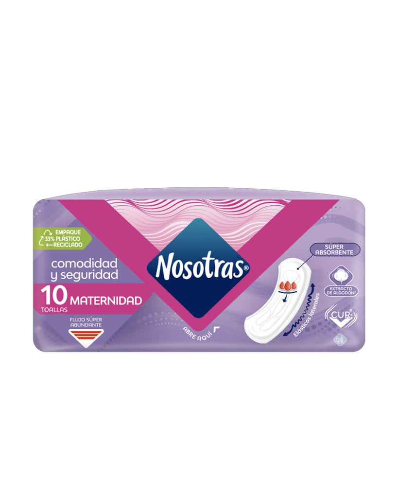 Toallas nosotras Maternidad x10uni
