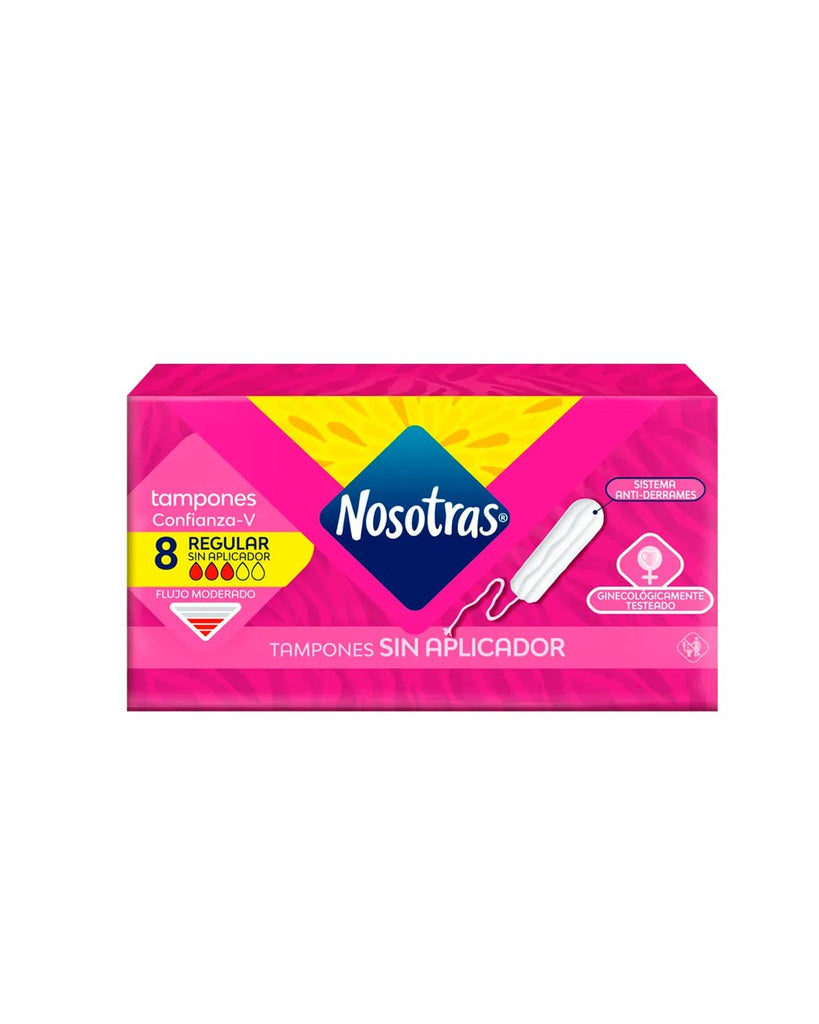 Nosotras Tampones Regular x8  sin aplicador  Toallas