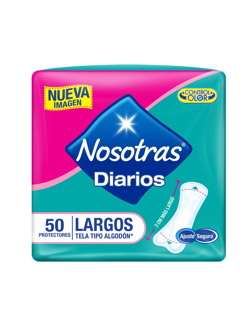 Nosotras protectores Mayor proteccion LARGOS x50uni Toallas