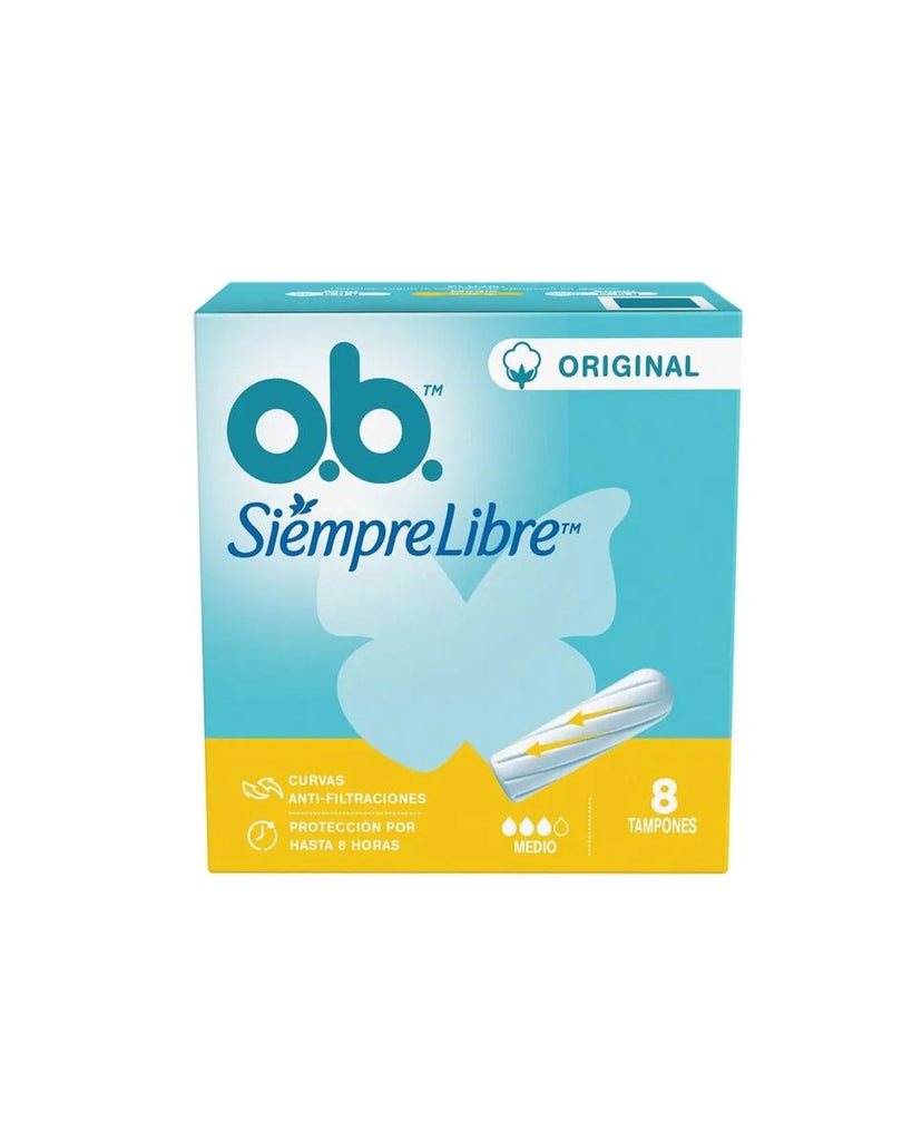 Ob Tampones siempre libre x8 MEDIO Toallas