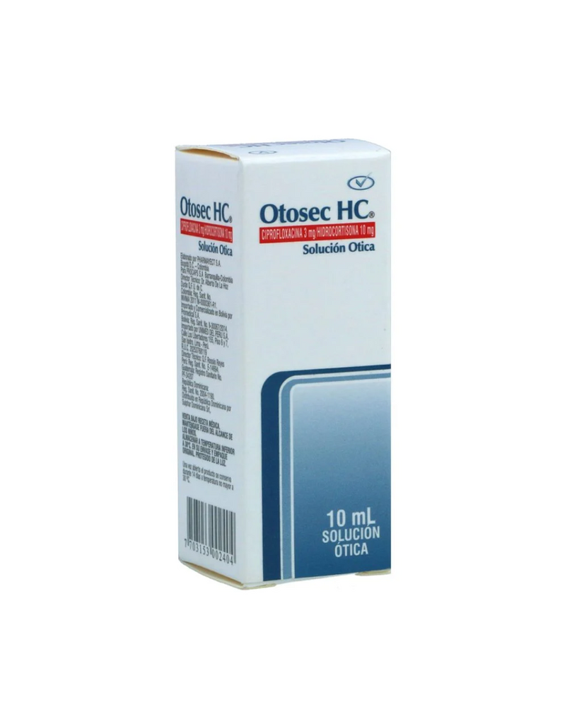 Otosec Hc Solución Otica 0.3%+0.1% Frasco X 10 mL