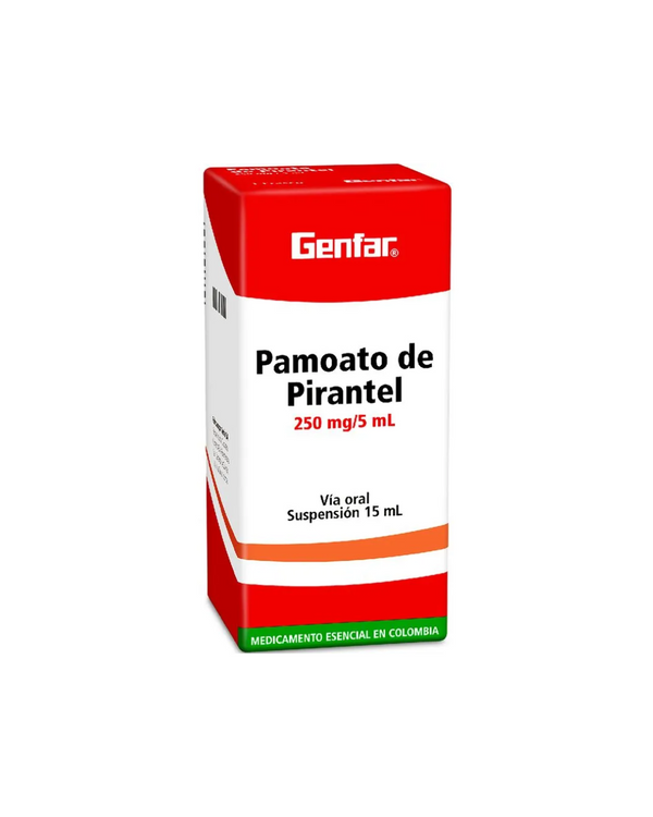 PAMOATO DE PIRANTEL SUSPENSION 250 MG/5 ML (GENFAR)