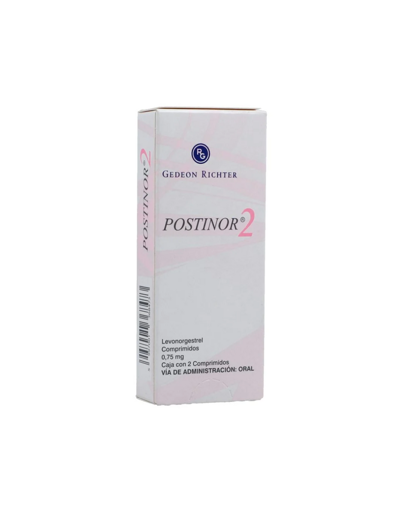 Postinor 2 0.75Mg Caja X 2 Tabletas