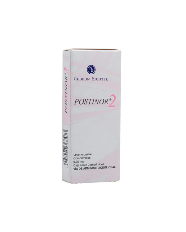 Postinor 2 0.75Mg Caja X 2 Tabletas