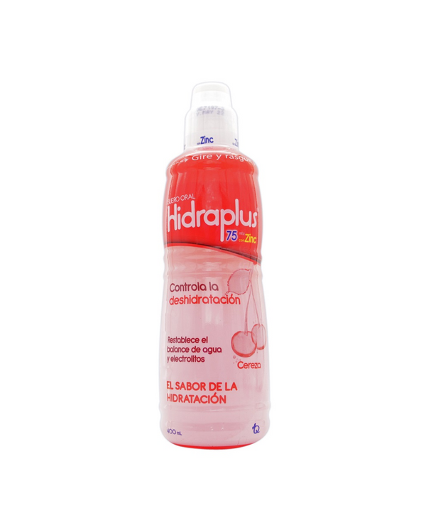 SUERO HIDRAPLUS 75 ZINC CEREZA 400 ML SUERO