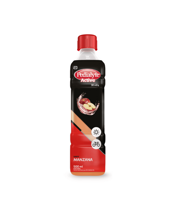 SUERO REHIDRATACION PEDIALYTE ACTIVE 30 MANZANA