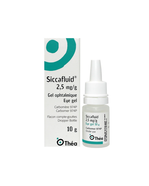 Siccafluid 0,25% (25mg/g) Gel Oftálmico Tubo X 10 g