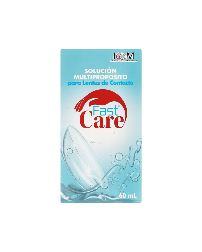 Solución Multipropósito Icom Fast Care Para Lentes De Contacto Caja X 60 Ml